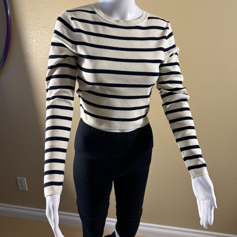 ZARA  Long sleeved cropped sweater